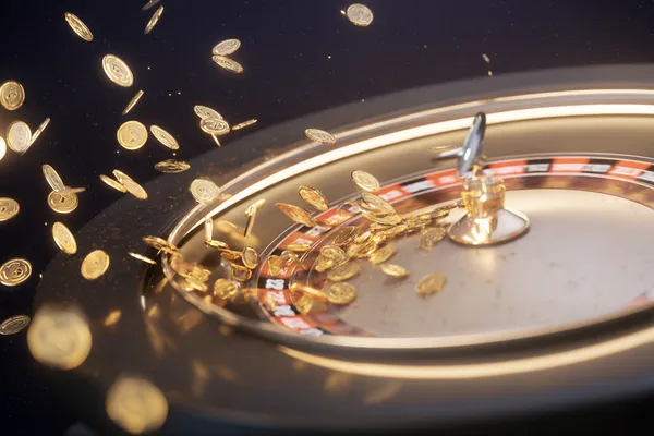 A woman smiling while playing online games on her laptop, surrounded by neon casino elements, showcasing B86BET’s diverse game collection.